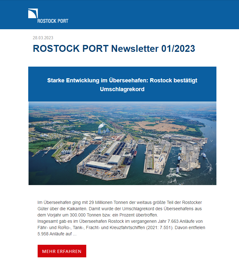 Deckblatt für den Newsletter