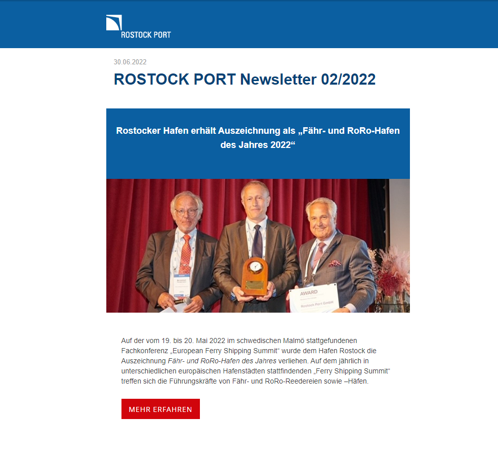 Deckblatt für den Newsletter