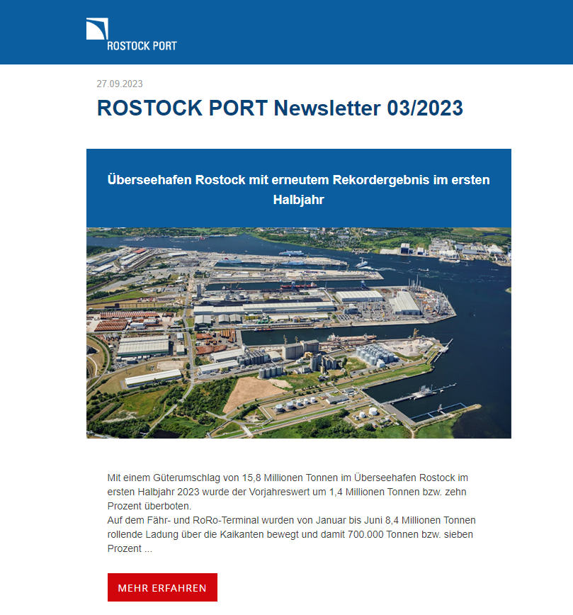 Deckblatt für den Newsletter