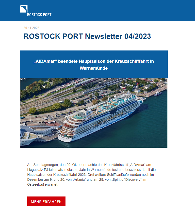 Deckblatt für den Newsletter