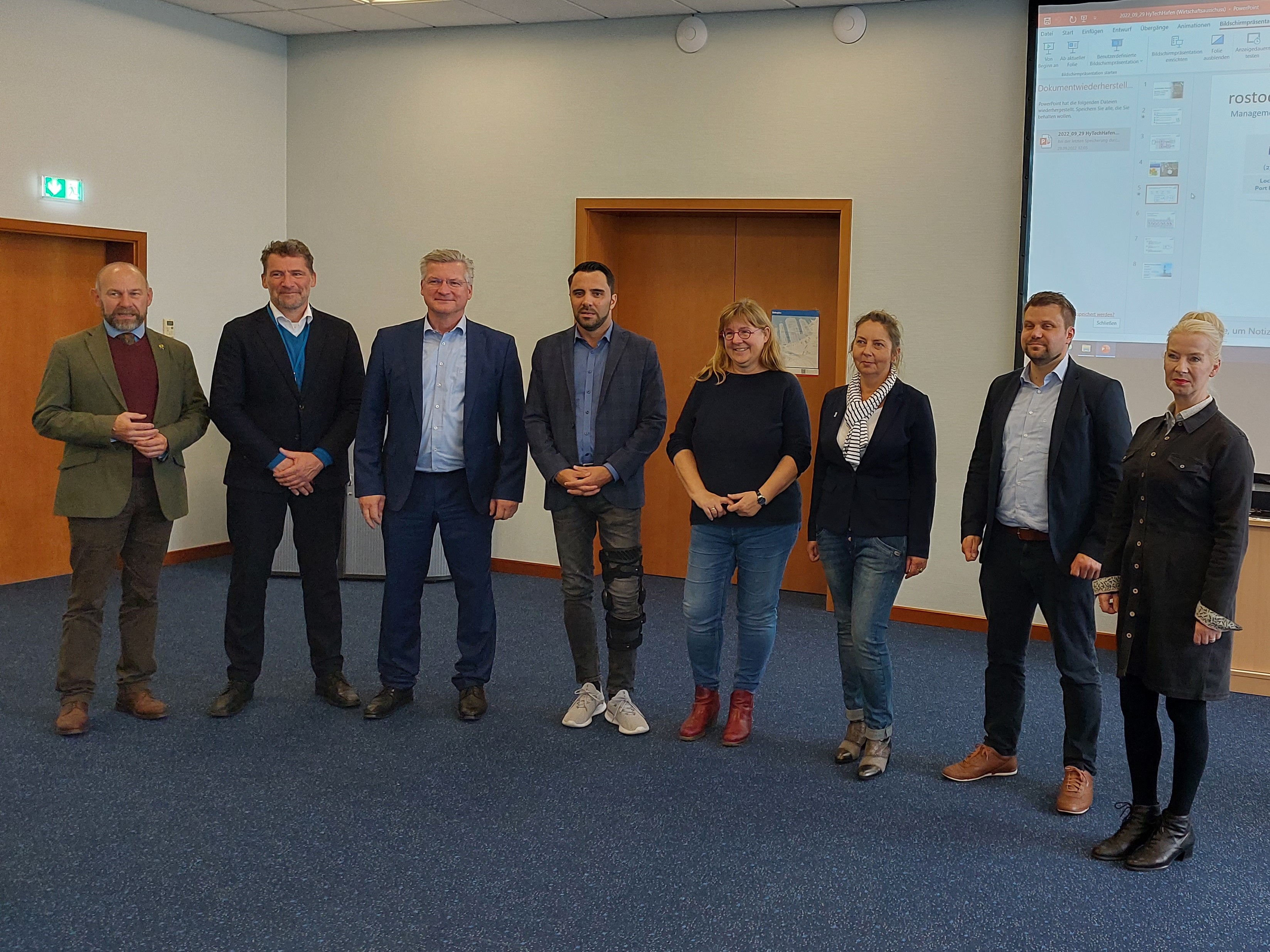 Besuch des Wirtschaftsausschusses des Landtages MV in Poppendorf und Rostock