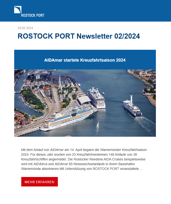 Deckblatt für den Newsletter