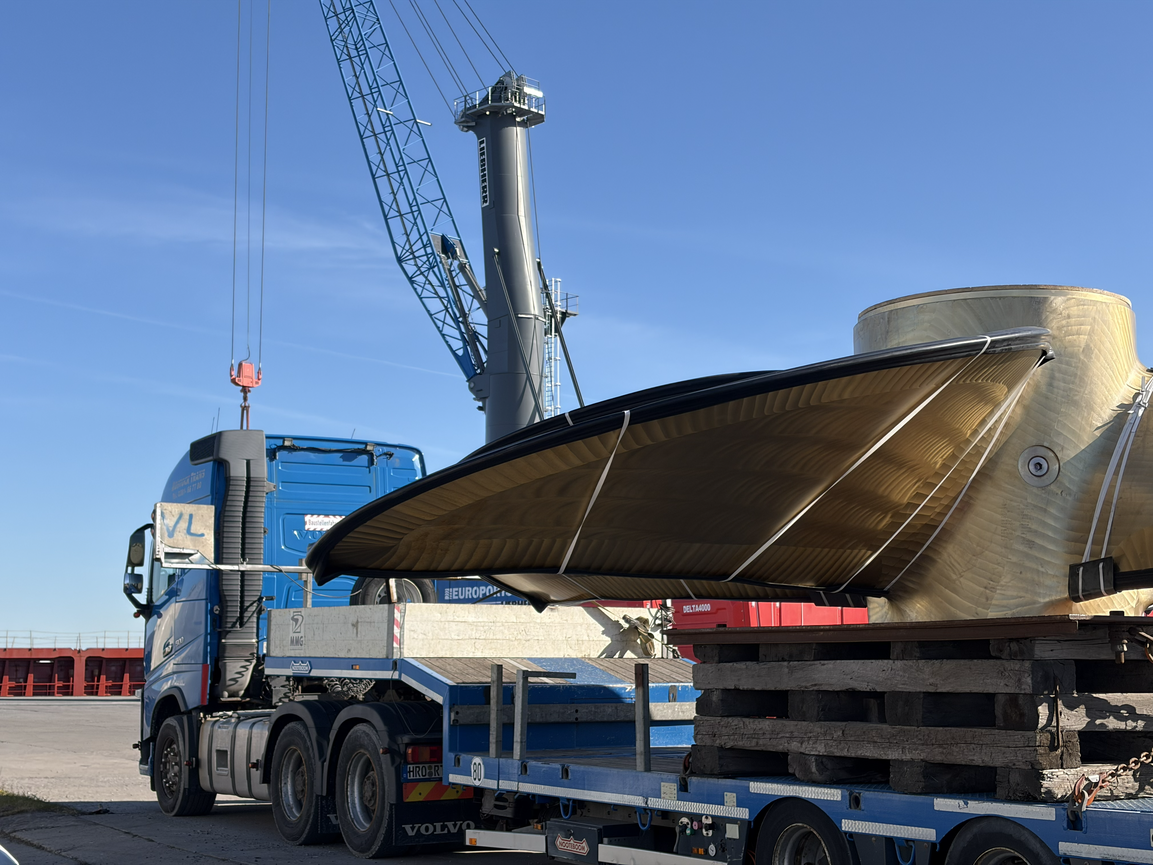 Schwerlast „Made in Mecklenburg“: MMG-Schiffspropeller werden über den Überseehafen Rostock weltweit verschifft