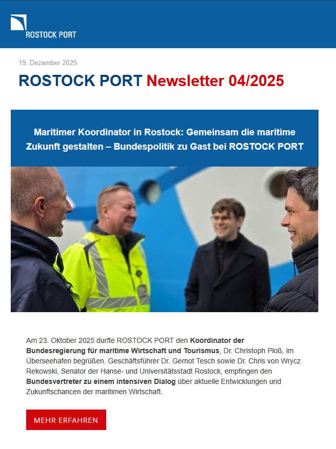 Deckblatt für den Newsletter
