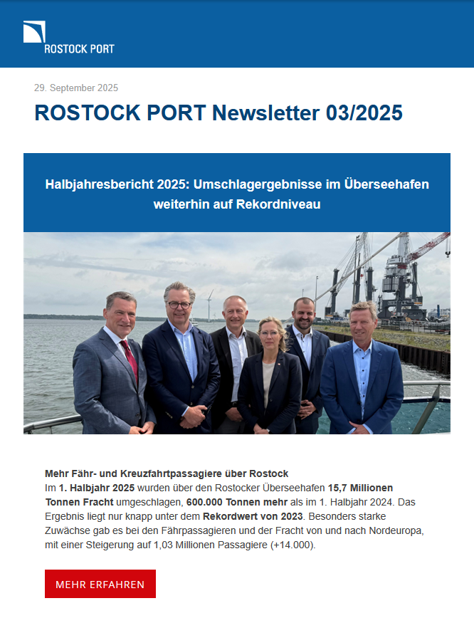 Deckblatt für den Newsletter
