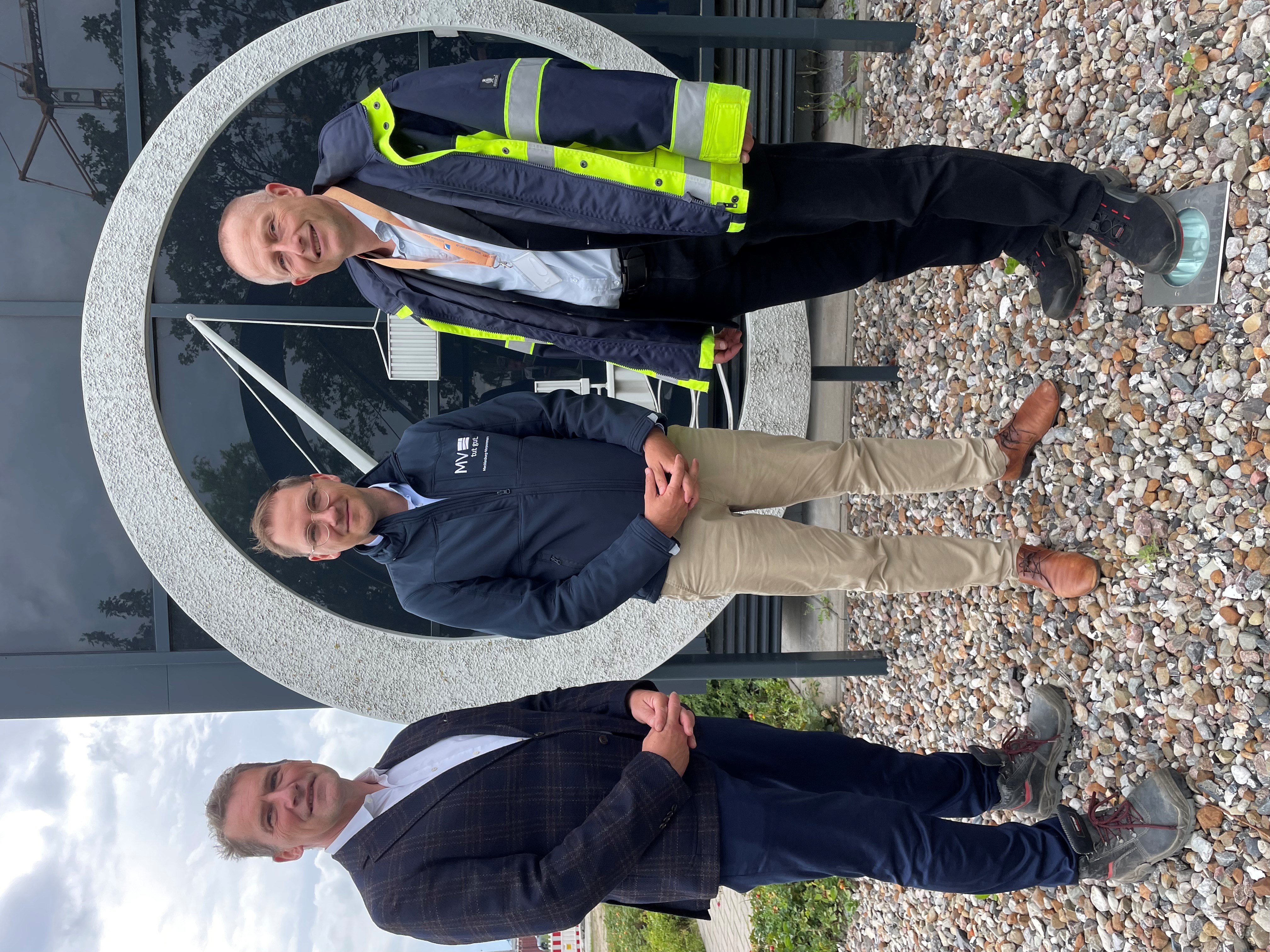 Patrick Dahlemann im Rostocker Überseehafen 